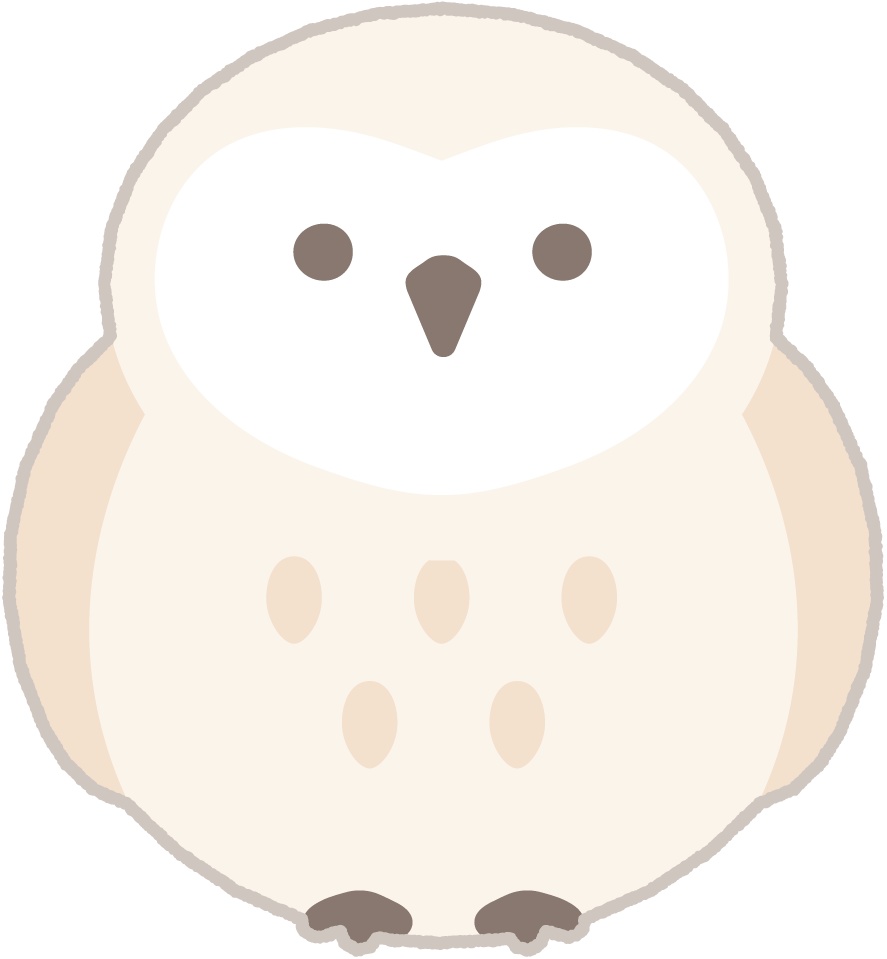 冬の動物イラスト素材