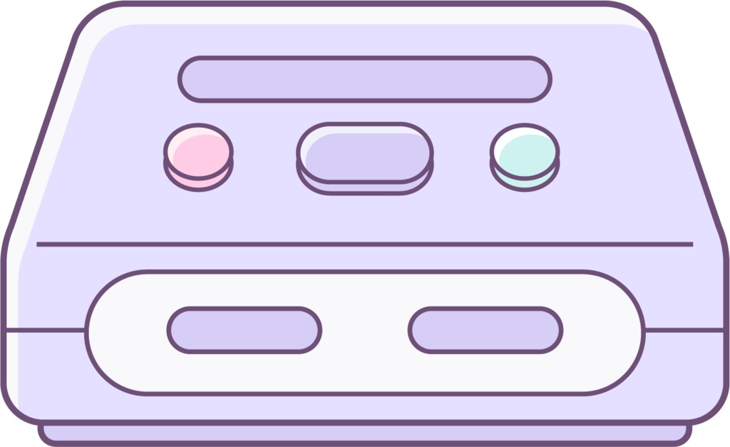 パステルなガジェットイラスト素材