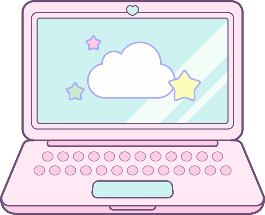 パステルなガジェットイラスト素材