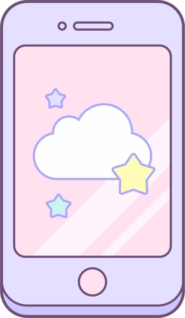 パステルなガジェットイラスト素材