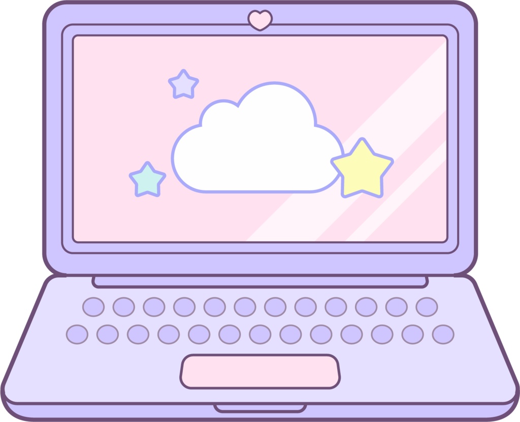 パステルなガジェットイラスト素材