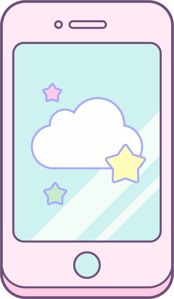 パステルなガジェットイラスト素材