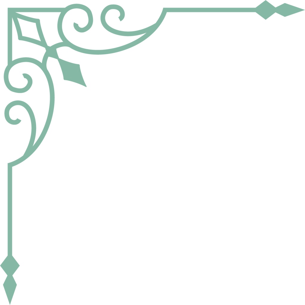 レトロガーリーな飾り罫素材