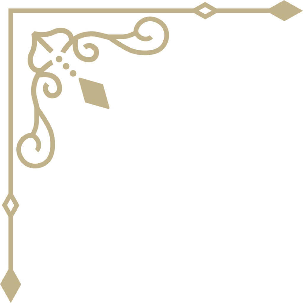 レトロガーリーな飾り罫素材