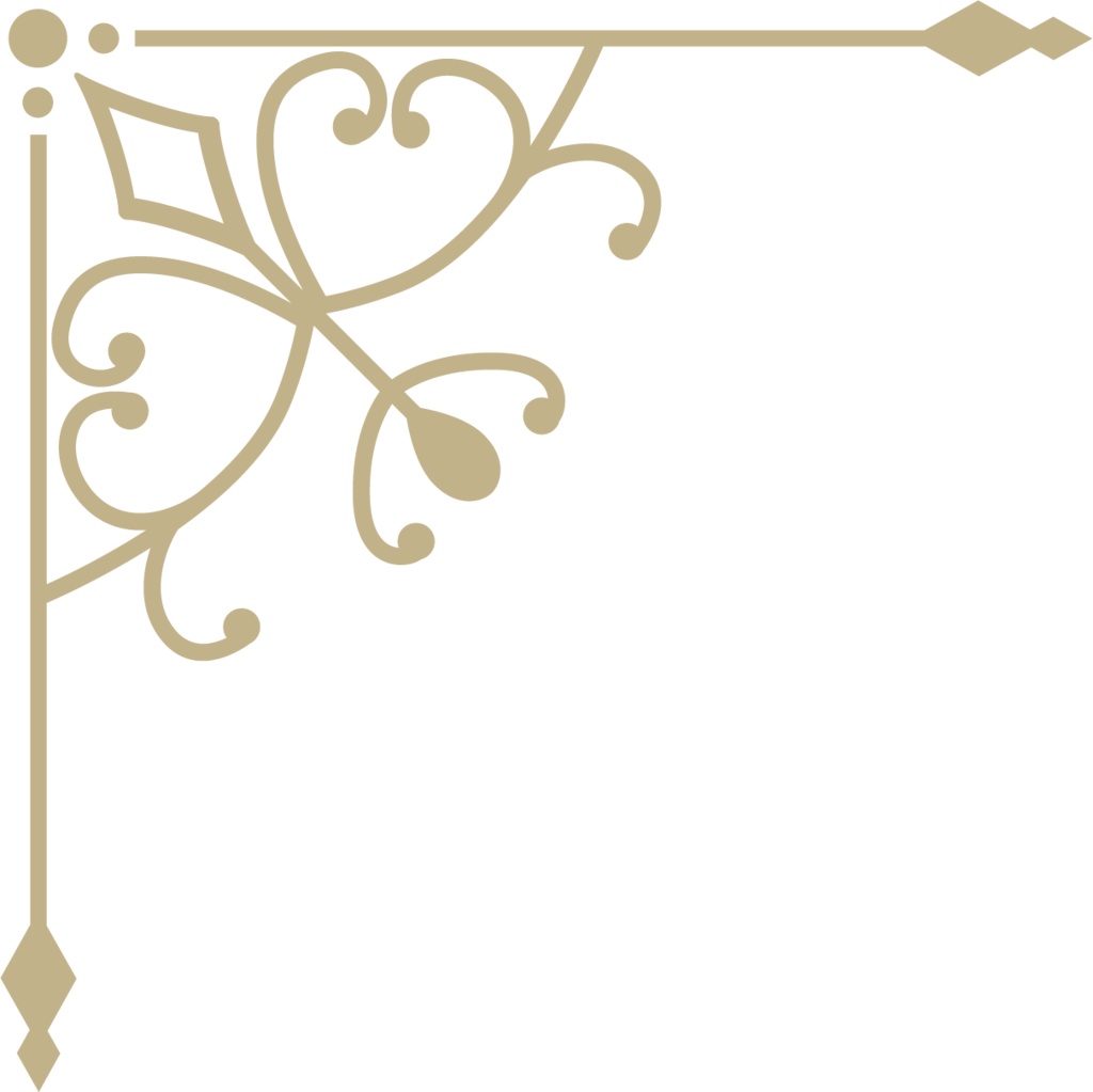 レトロガーリーな飾り罫素材