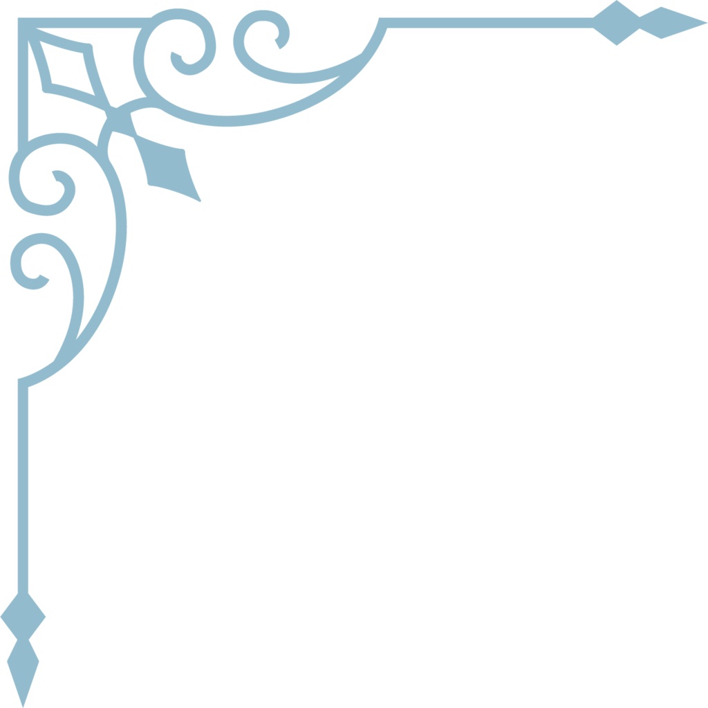 レトロガーリーな飾り罫素材