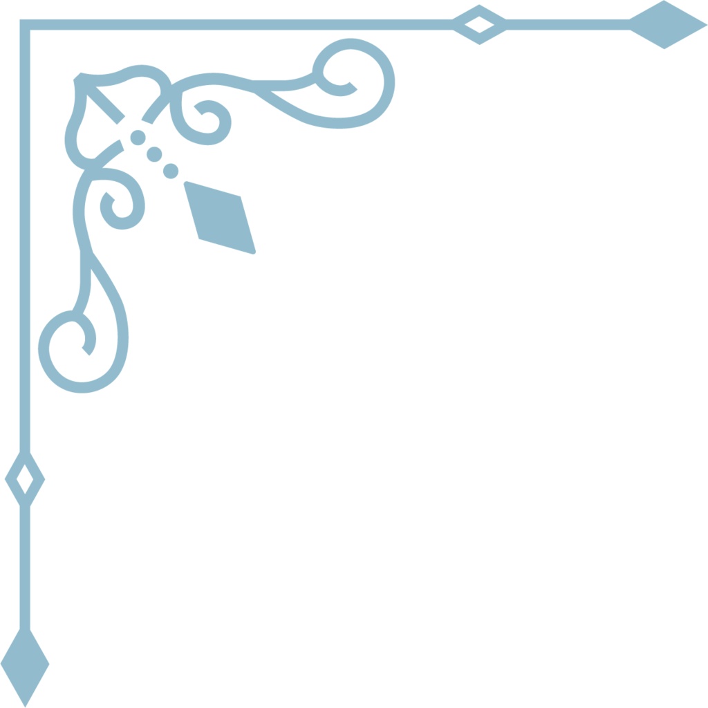 レトロガーリーな飾り罫素材