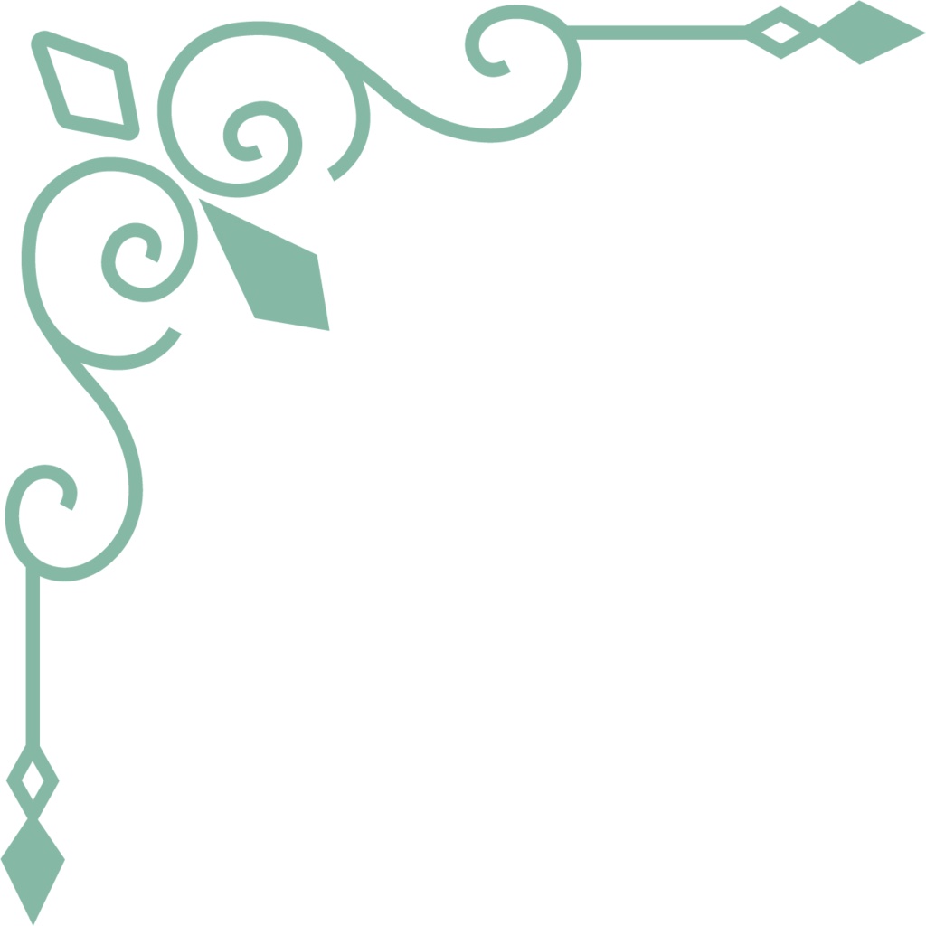 レトロガーリーな飾り罫素材