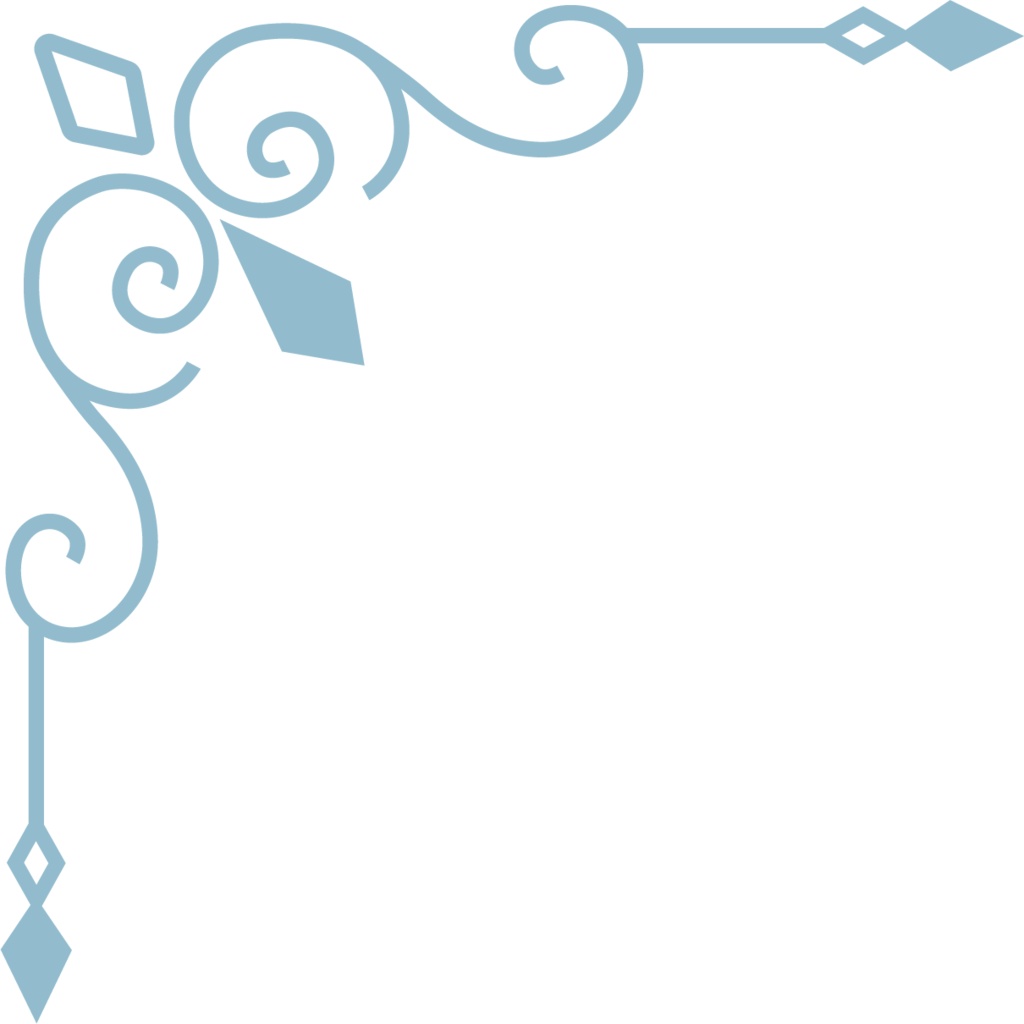 レトロガーリーな飾り罫素材