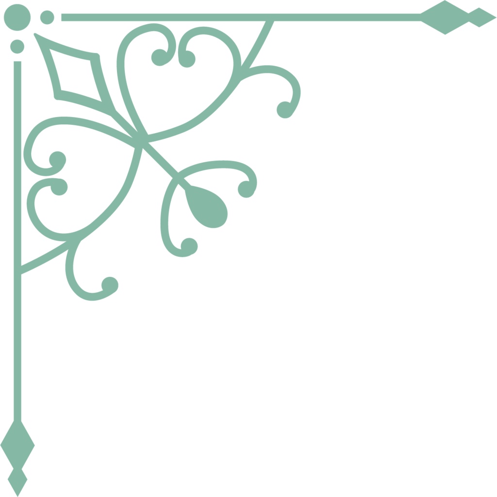 レトロガーリーな飾り罫素材