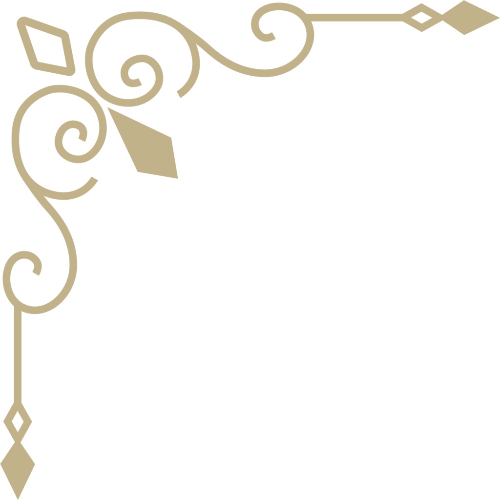 レトロガーリーな飾り罫素材