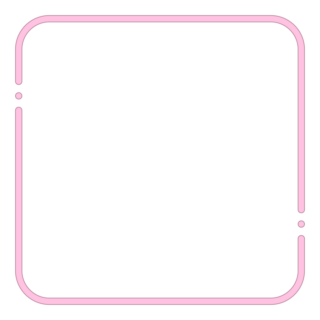 ポップなシンプルフレーム