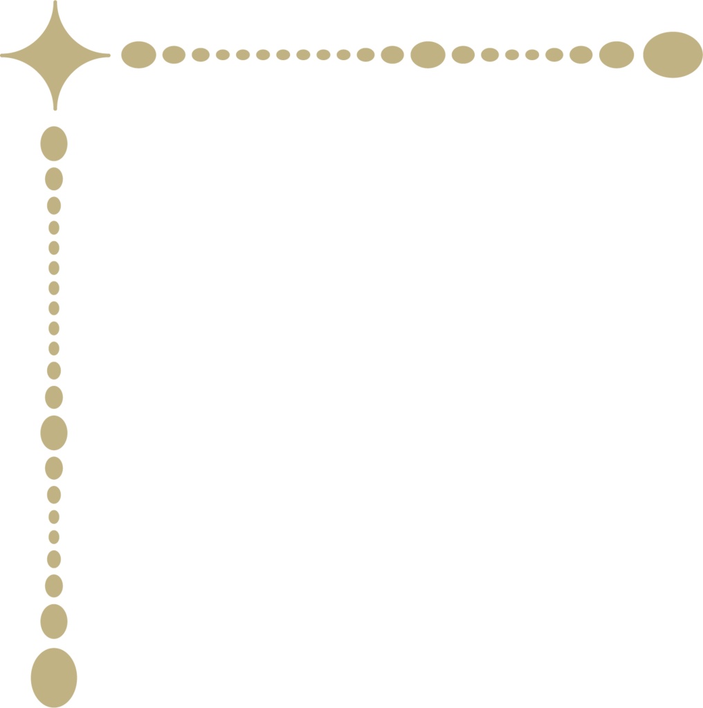 星モチーフの飾り罫素材