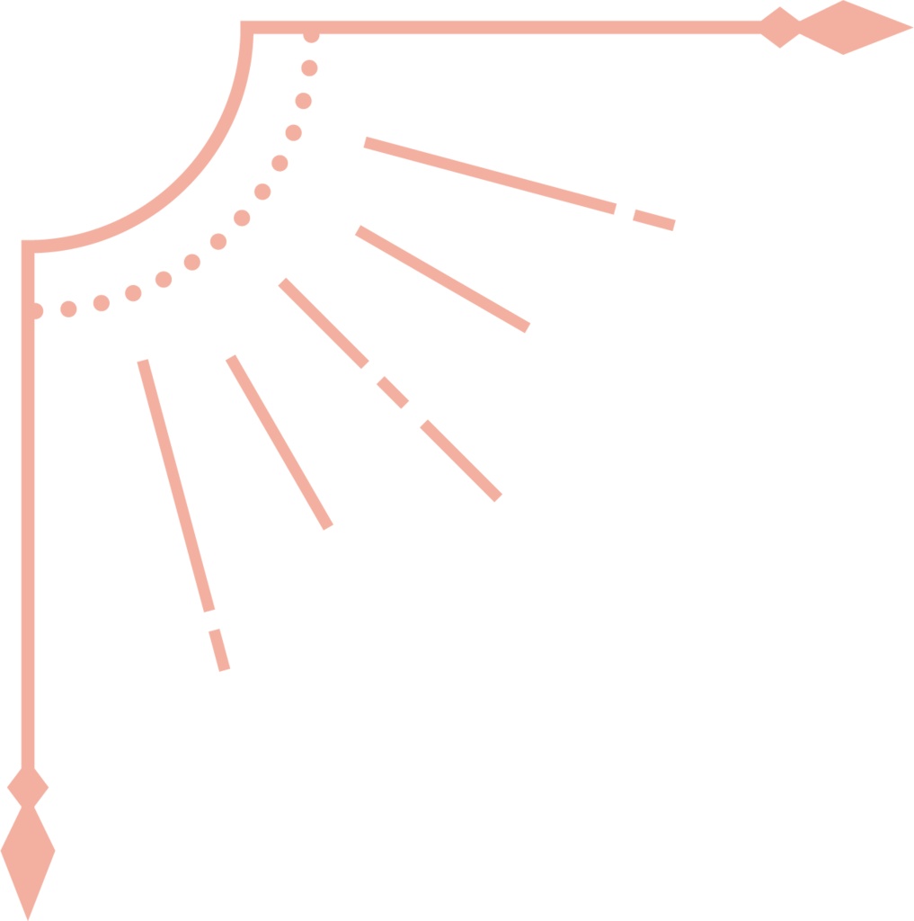 星モチーフの飾り罫素材