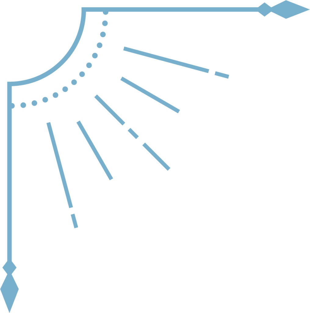 星モチーフの飾り罫素材