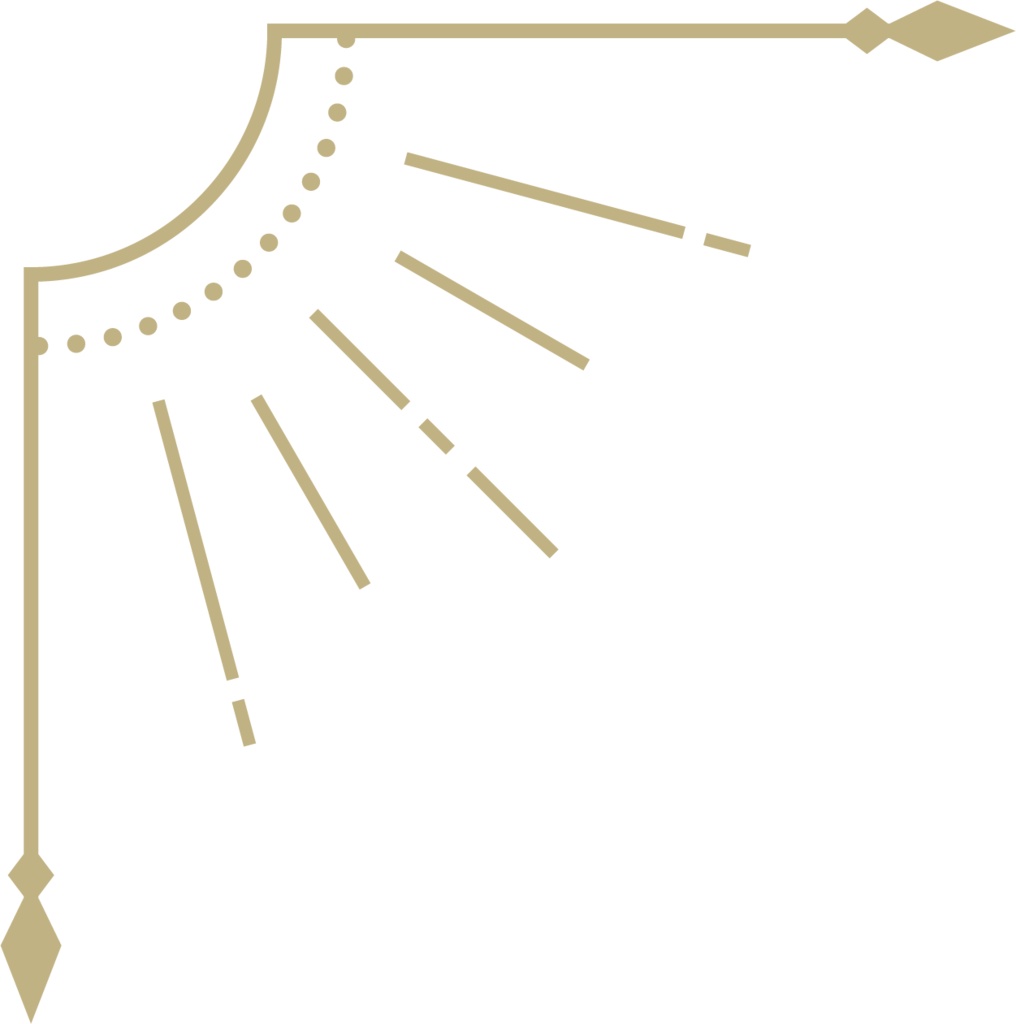 星モチーフの飾り罫素材