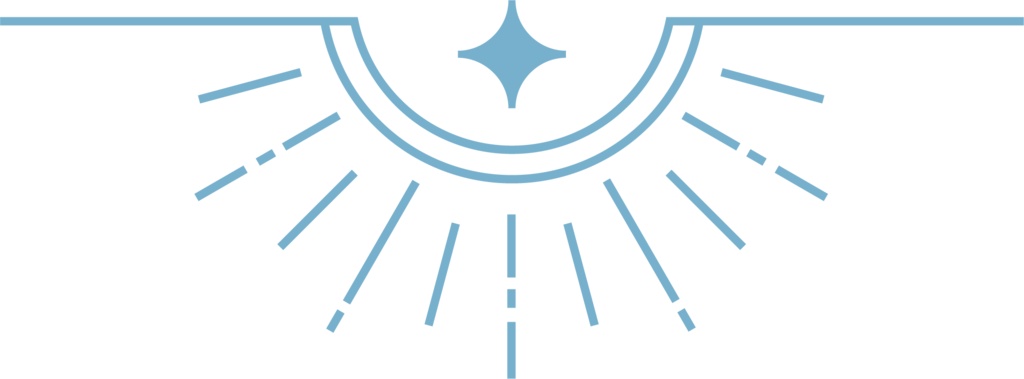 星モチーフの飾り罫素材