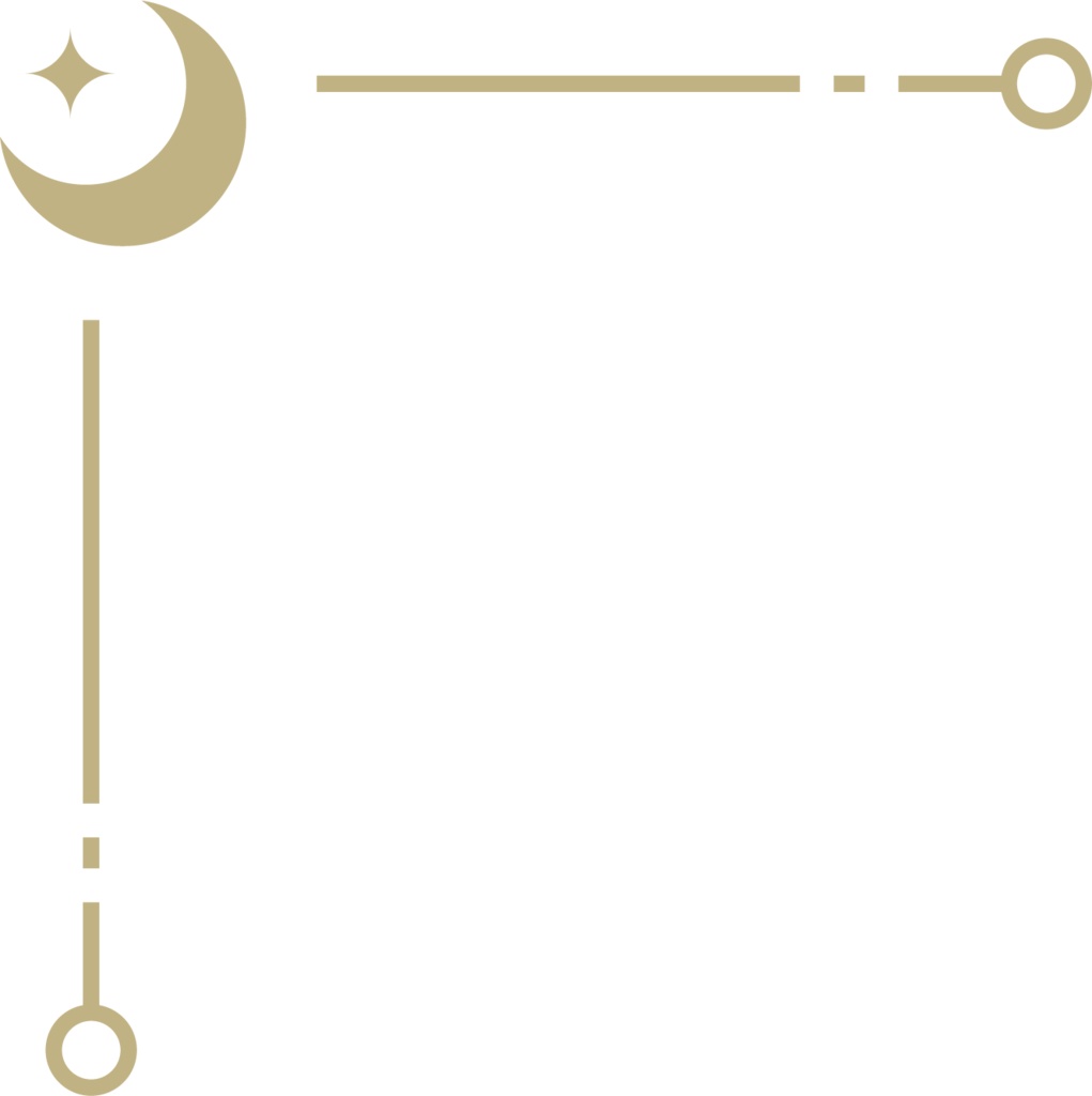 星モチーフの飾り罫素材