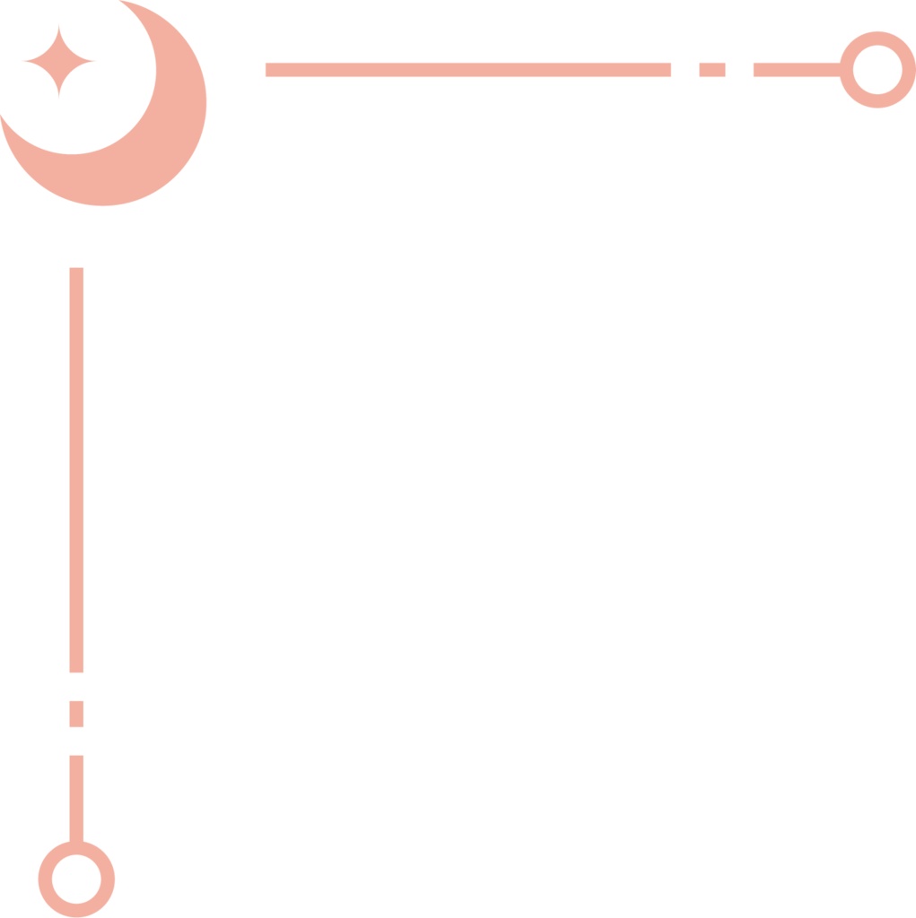 星モチーフの飾り罫素材