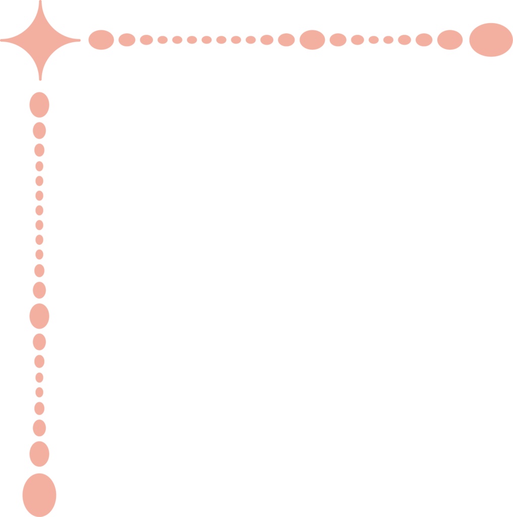 星モチーフの飾り罫素材