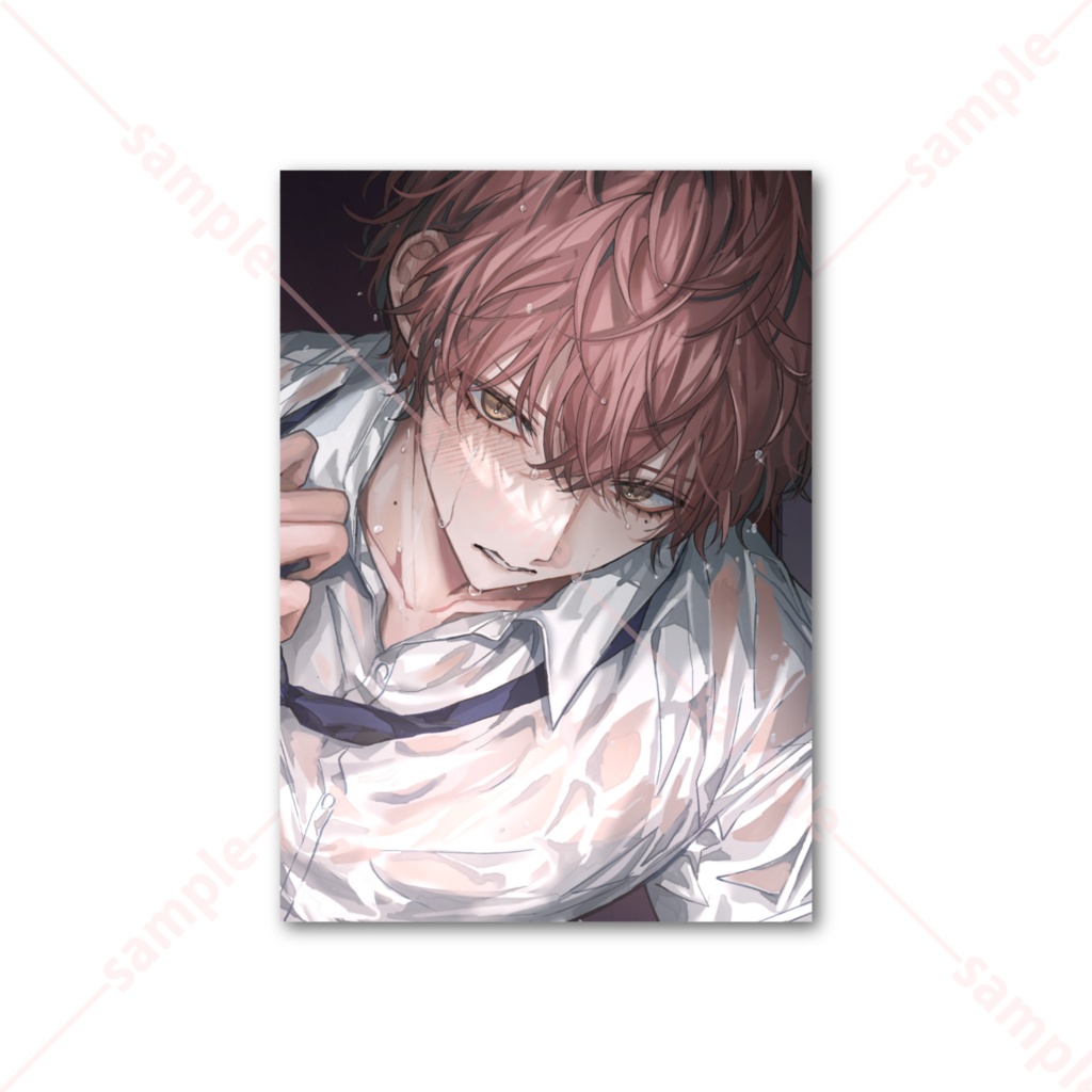 表裏イラスト付き!トレカサイズカード【斎藤悠人】
