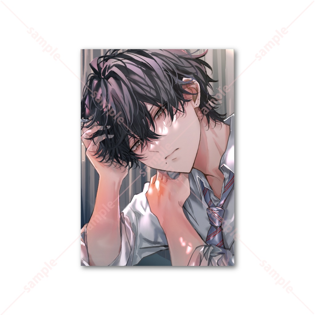 表裏イラスト付き!トレカサイズカード【柚木慧】