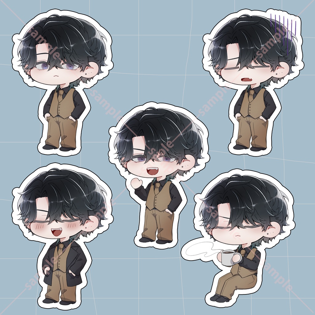 ミニキャラステッカー5種セット【橋本和希】