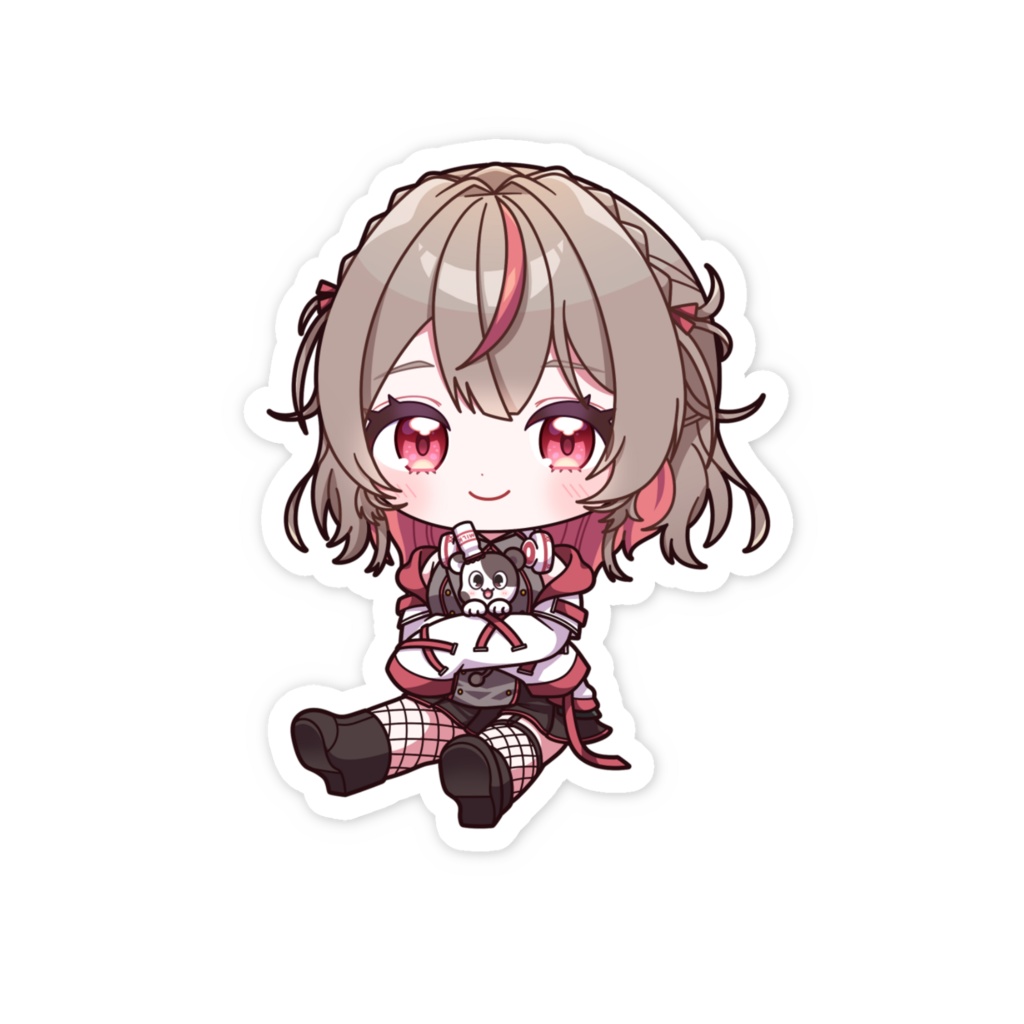 奏羽リィネ ミニキャラステッカー