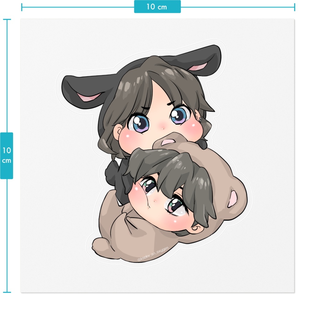🐰🐻クリアステッカー