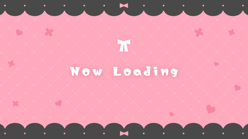 【配信者向け】かわいいポップな地雷系丨待機画面アニメーション