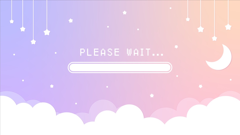 【配信者向け】ゆめかわいい待機画面アニメーション