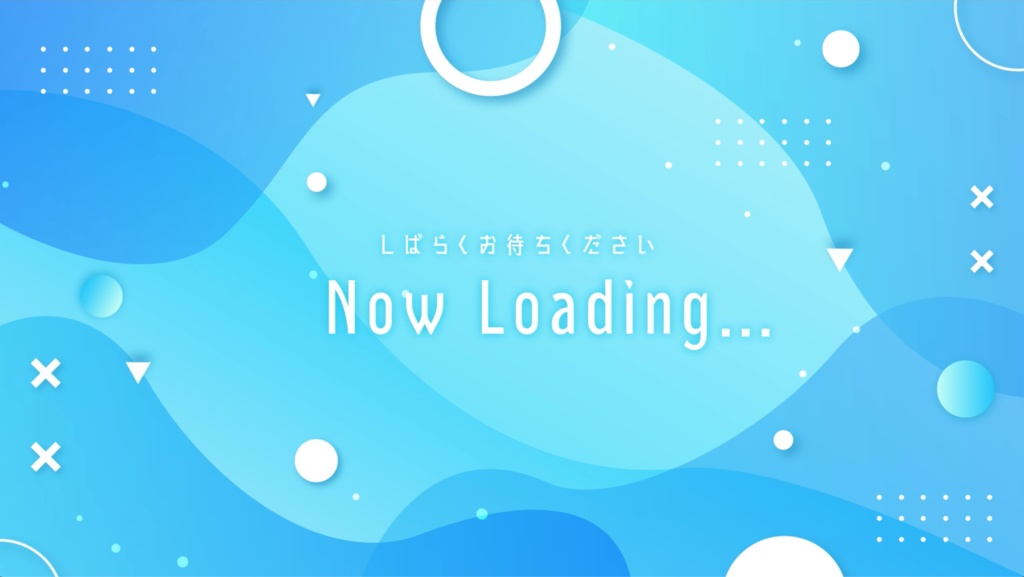 【New/配信者向け】かわいい夏の待機画面アニメーション