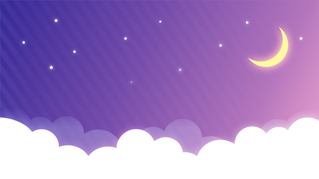 静かな夜空の動く背景動画【ループ対応】