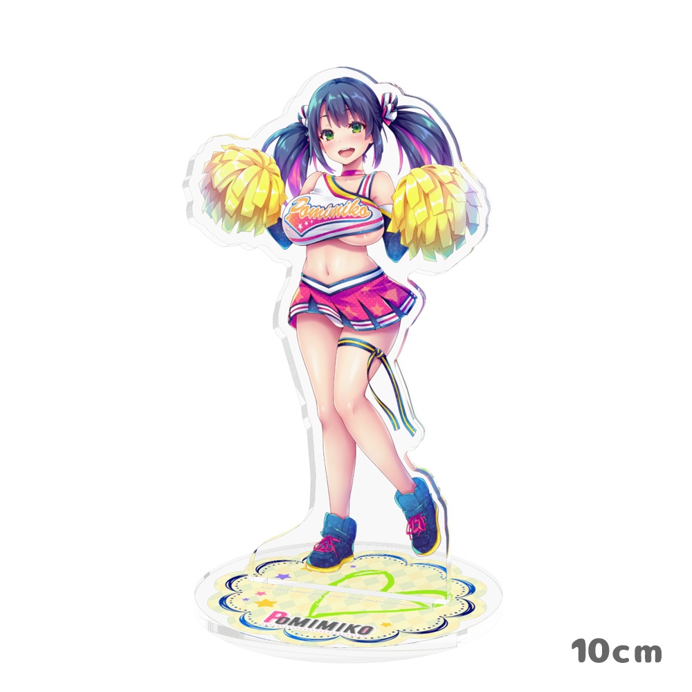 チアガールの応援アクリルフィギュア📣