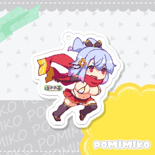 くノ一鬼ごっこキーホルダー★3種 (コーティングver)