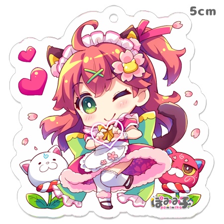 みこちキーホルダー (コーティングver)