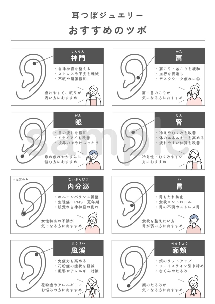 耳ツボジュエリー | おすすめのツボ8選