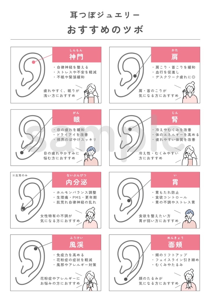 耳ツボジュエリー | おすすめのツボ8選