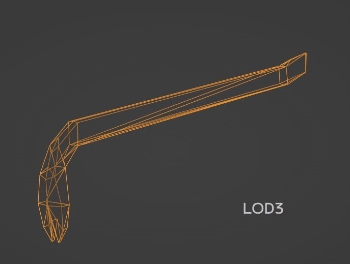 錆びたバール(LOD0~4)
