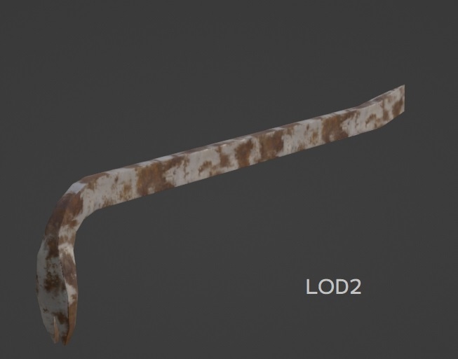 錆びたバール(LOD0~4)