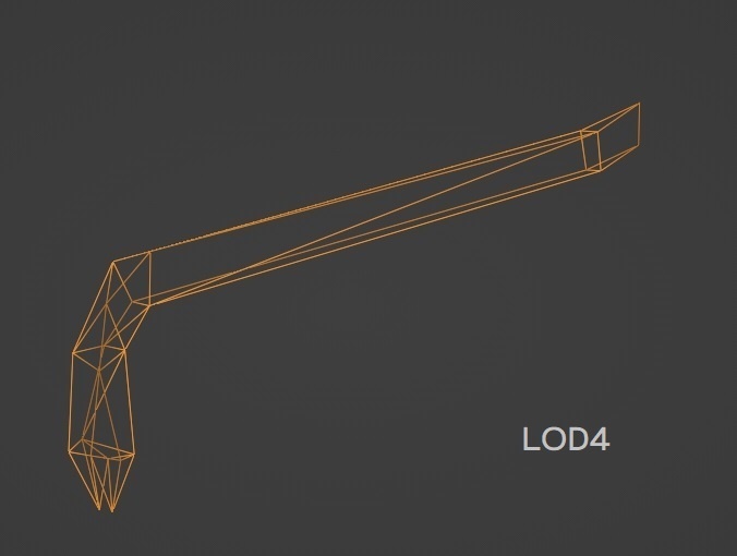 錆びたバール(LOD0~4)