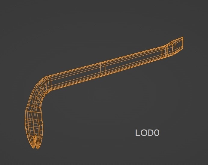 錆びたバール(LOD0~4)