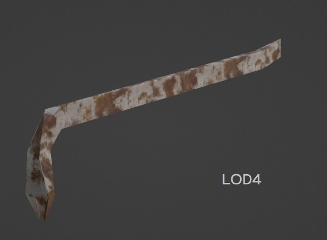 錆びたバール(LOD0~4)