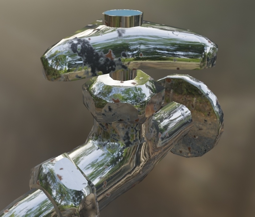 ローポリ蛇口【3Dモデル】