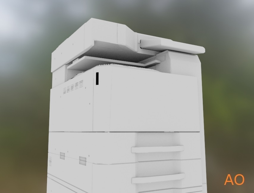 【3Dモデル】コピー機 プリンタ