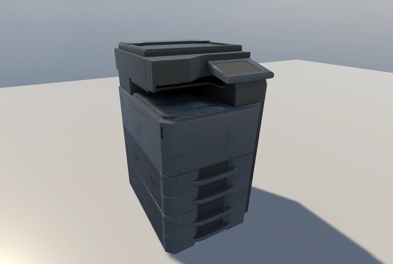 【3Dモデル】コピー機 プリンタ