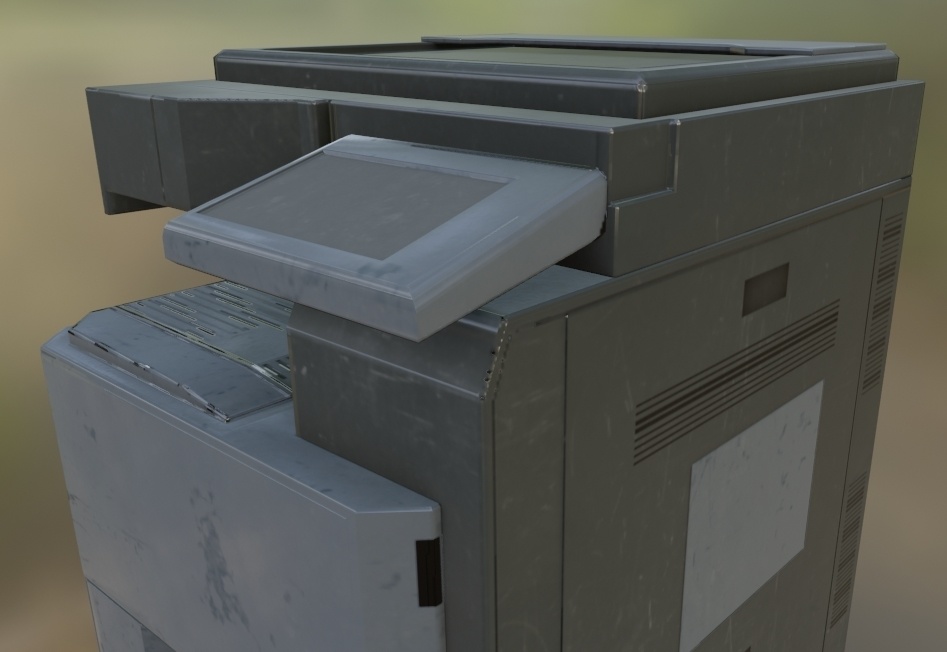 【3Dモデル】コピー機 プリンタ