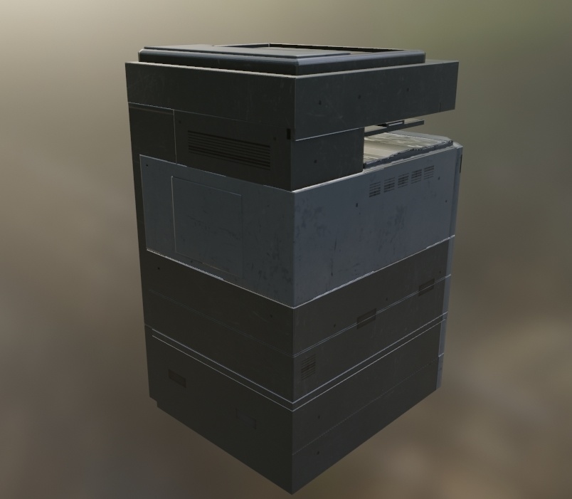 【3Dモデル】コピー機 プリンタ