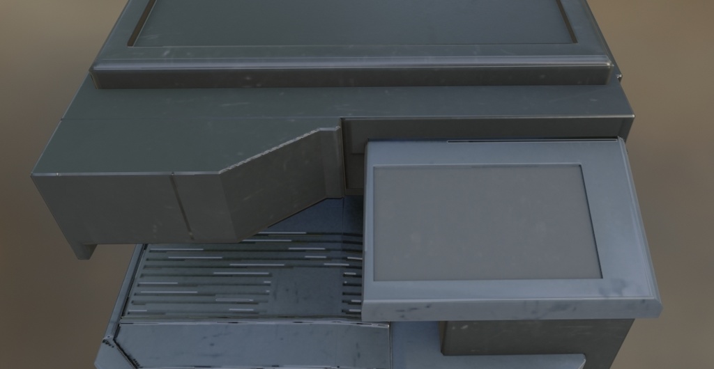 【3Dモデル】コピー機 プリンタ