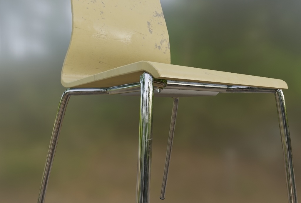 【3Dモデル】パイプ椅子/スタッキングチェア